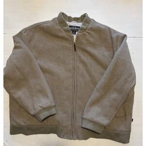 Woolrich Men's Miles Bomber Wool Jacket Coat  Size 2xl Khaki